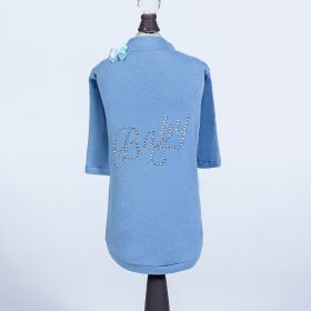 Baby Dog Tee (Color: Blue, size: XS)