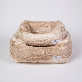 Cashmere Dog Bed (Color: Gold Fawn, size: LG)