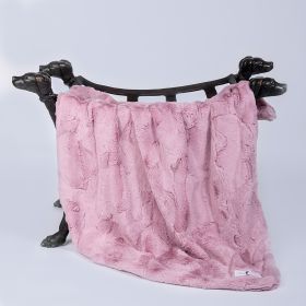 Cuddle Dog Blankets (Color: Mauve, size: LG)