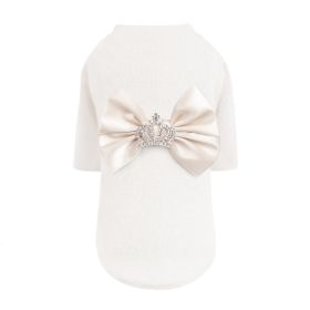 Royal Princess Dog Sweater (Color: Ivory, size: XXS)
