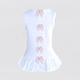 Summer Dreams Dog Dress (Color: White, size: LG)