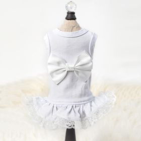 Ballerina Dog Dress Collection (Color: White, size: MD)