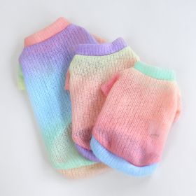 Rainbow Dog Sweater (Color: Rainow, size: SM)
