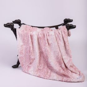 Cashmere Dpg Blankets (Color: Pink Fawn, size: Throw)